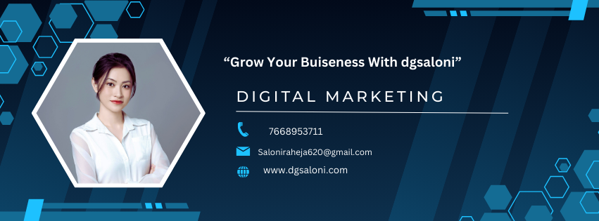 blue modern and simple digital marketing facebook cover